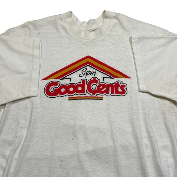 Vintage 80s Super Good Cents Energy Promo Graphic T-Shirt Single Stitch - Picture 1 of 4
